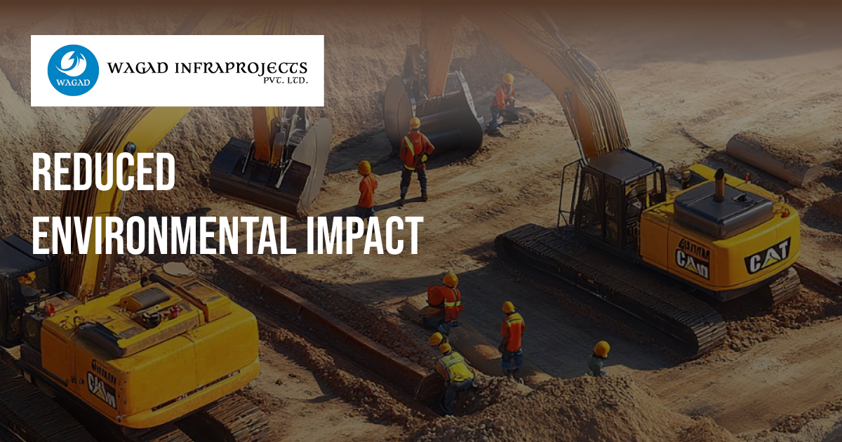 Construction site with heavy machinery and workers digging a trench.